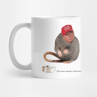 "F**king Moron" Rat in a Hat Mug